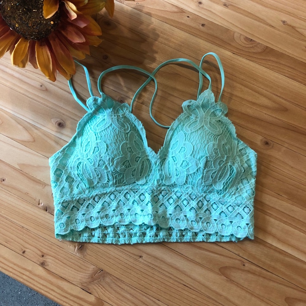 Mint color bralette from cherish